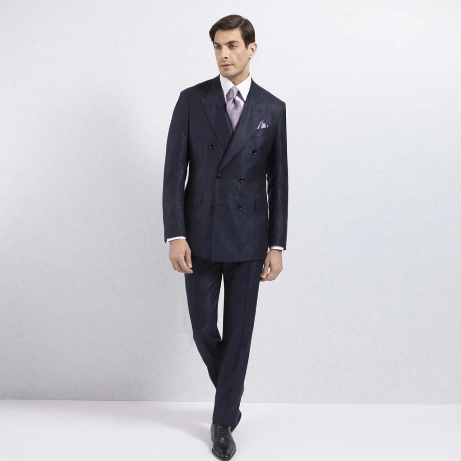 "Stefano Ricci Men's Luxury Double Breasted Suit for Formal Wear"