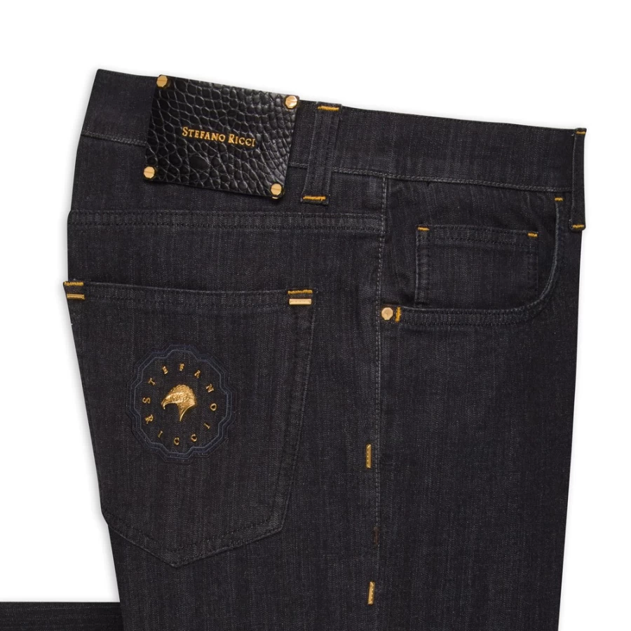 Stefano Ricci Men's Premium Luxury Jeans - High-Quality Denim for a Stylish Fit