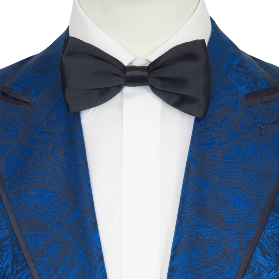 Stefano Ricci Handmade Silk Bow Tie in Classic Unir_001 Color for Elegant Formal Wear