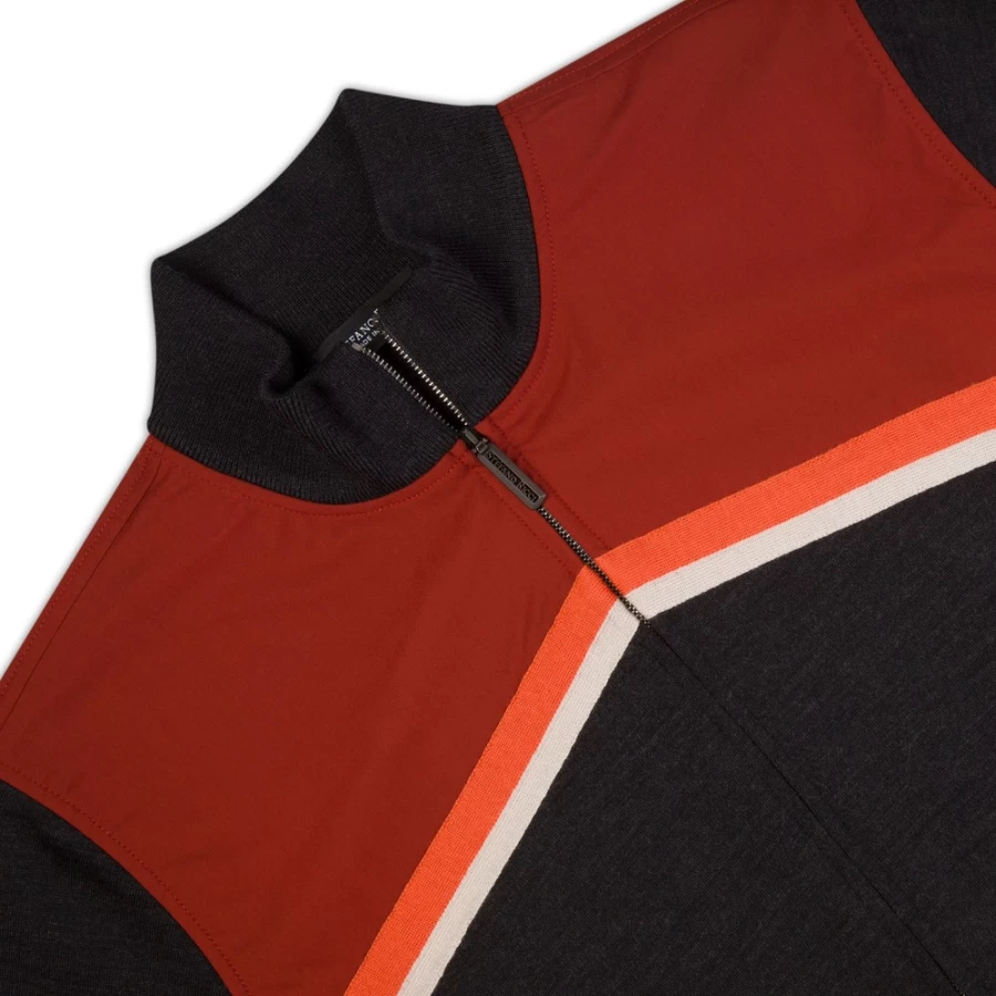 Stefano Ricci Men's Premium Zip-Up Jogging Sweatshirt for Comfort & Style