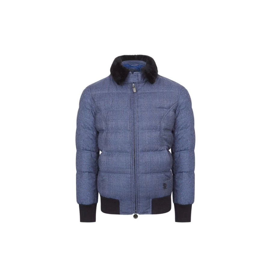 Stefano Ricci Junior Down Blouson Jacket with Luxurious Mink Fur Collar