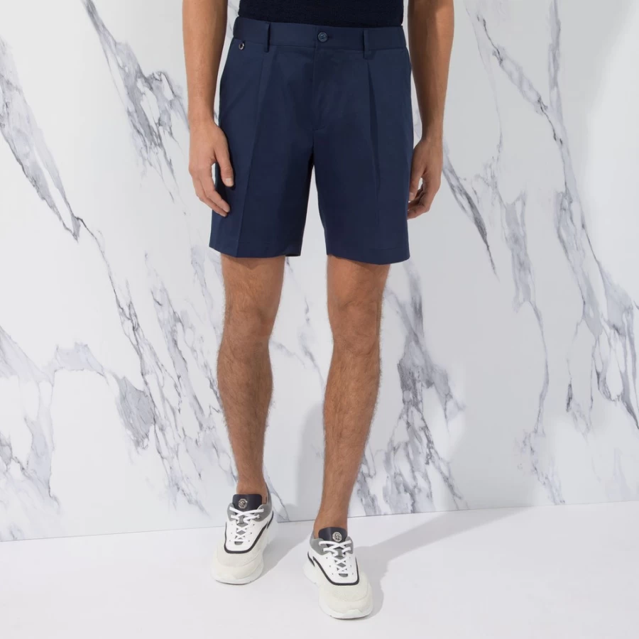 Stefano Ricci Men's Bermuda Shorts | Luxury Cotton Summer Casual Shorts