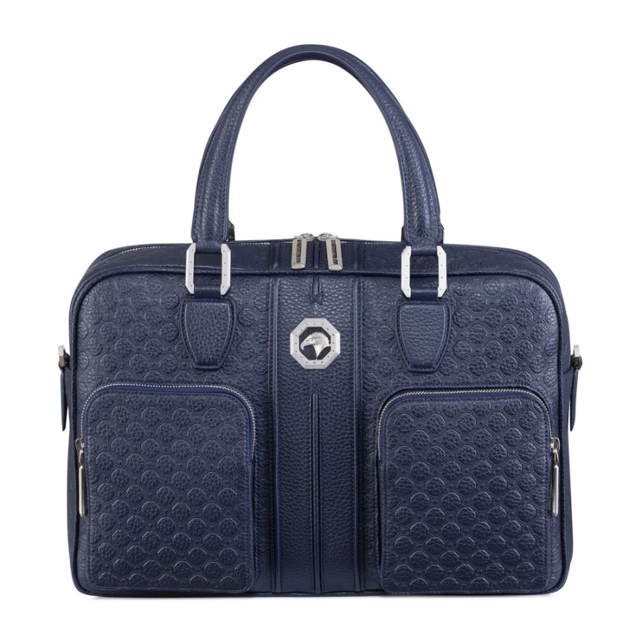 Stefano Ricci Handcrafted Premium Calfskin Leather Briefcase for Business Professionals