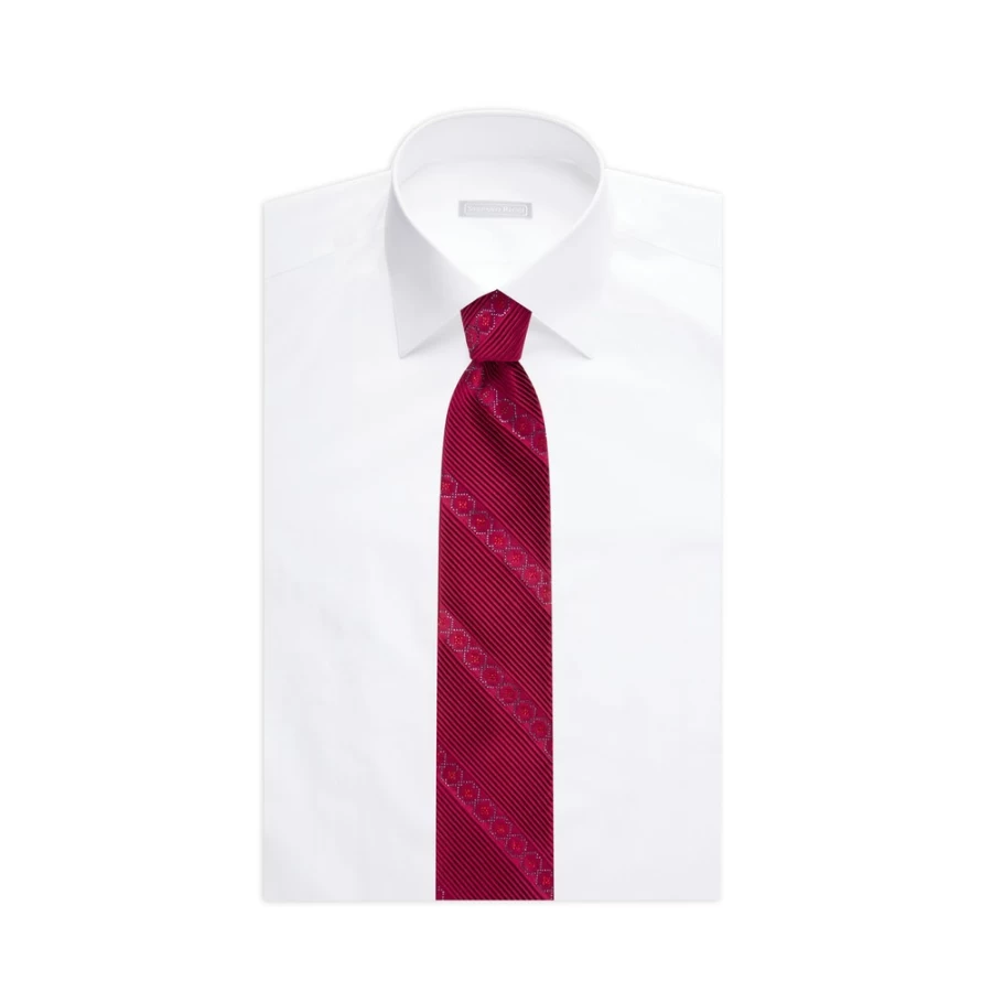 Stefano Ricci Luxury Pleated Silk Tie for Men - Elegant Designer Necktie