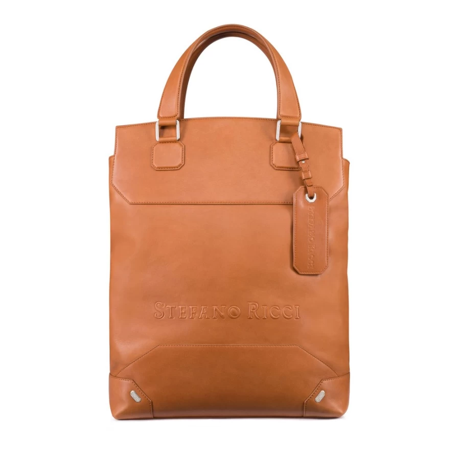 Stefano Ricci Handcrafted Premium Calfskin Leather Tote Bag for Women & Men