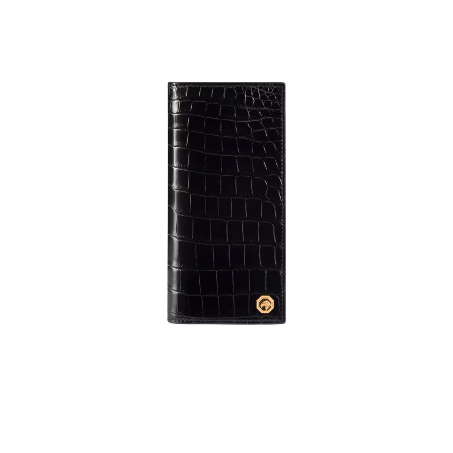 Stefano Ricci Luxury Matted Crocodile & Calfskin Leather Bifold Wallet for Men
